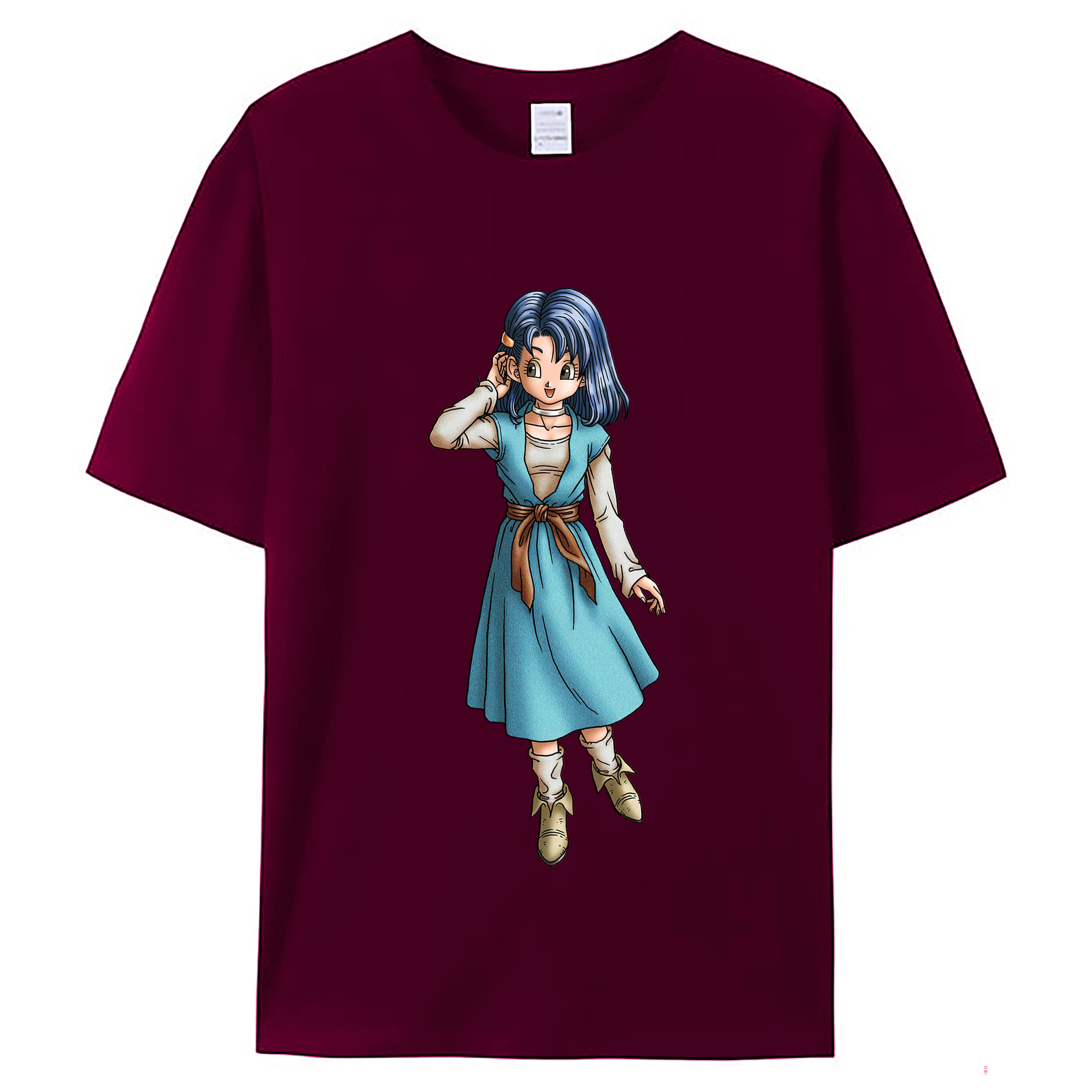 （画像用） ドラゴンクエスト Doragon Kuesuto Dragon Quest レディースカジュアルプリントTシャツ（綿100％）